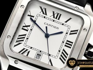 CAR0430E -Santos De Cartier 2018 Ladies SSLE (Blk)Wht Swiss Qtz - 04.jpg